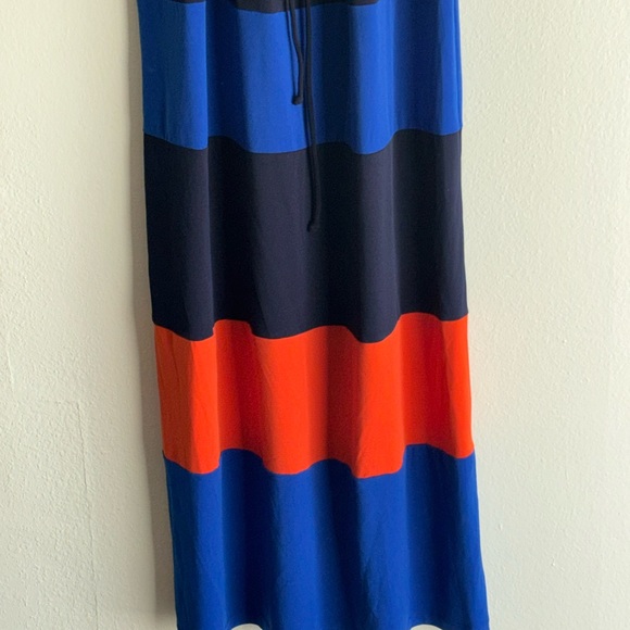 Enfocus Studio Navy Sleeveless Draped Maxi Dress - Picture 2 of 7